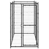 vidaXL Outdoor Dog Kennel Steel 110x220x180 cm