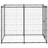 vidaXL Outdoor Dog Kennel Steel 110x220x180 cm