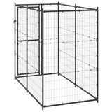 vidaXL Outdoor Dog Kennel Steel 110x220x180 cm