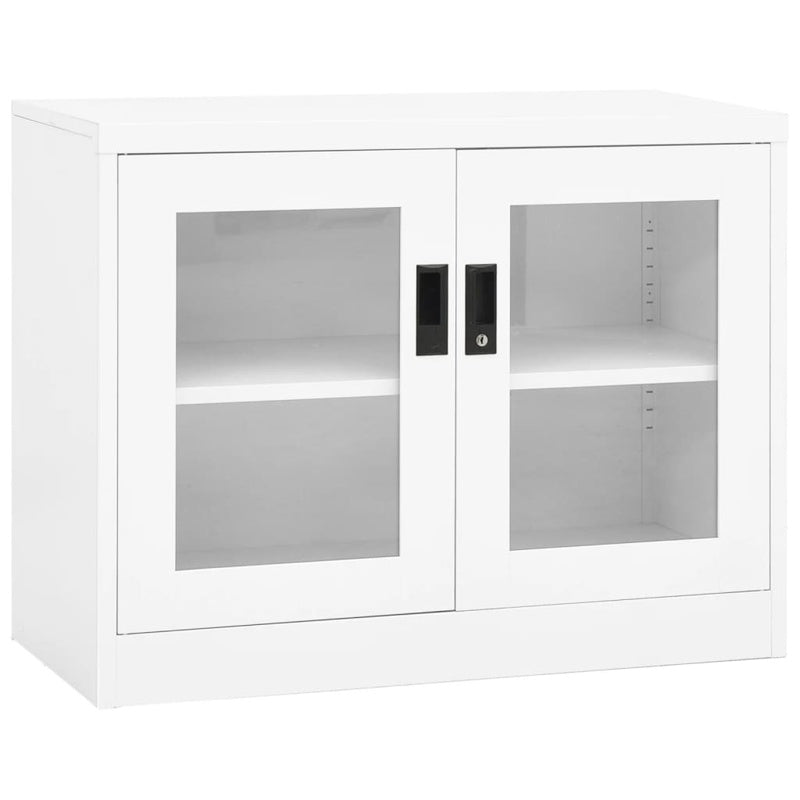 vidaXL Office Cabinet White 90x40x70 cm Steel