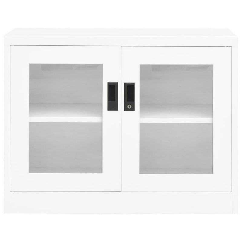 vidaXL Office Cabinet White 90x40x70 cm Steel