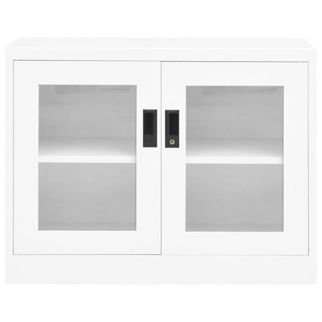 vidaXL Office Cabinet White 90x40x70 cm Steel