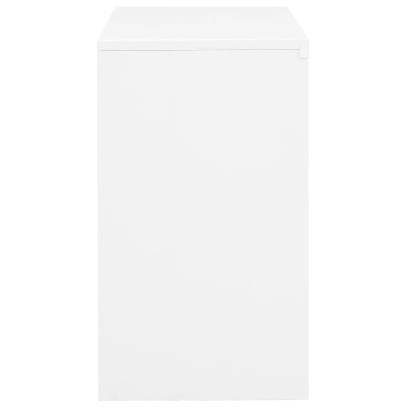 vidaXL Office Cabinet White 90x40x70 cm Steel