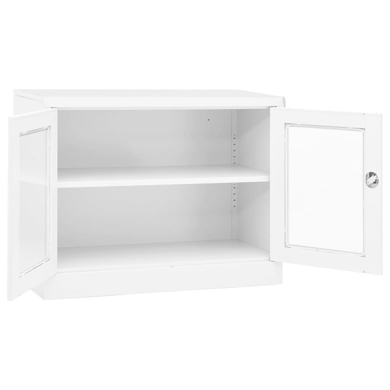 vidaXL Office Cabinet White 90x40x70 cm Steel