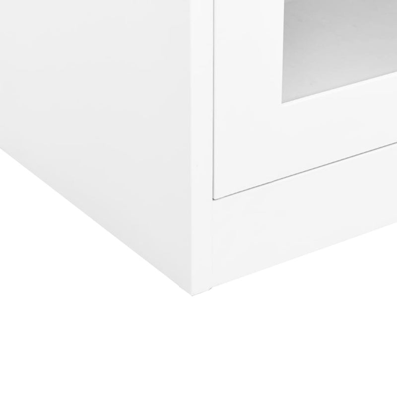 vidaXL Office Cabinet White 90x40x70 cm Steel