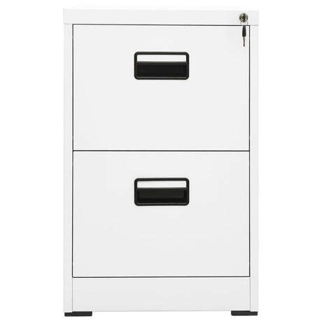 vidaXL Filing Cabinet White 46x62x72.5 cm Steel