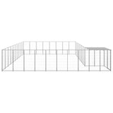 vidaXL Dog Kennel Silver 25.41 m² Steel