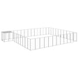 vidaXL Dog Kennel Silver 37.51 m² Steel