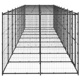 vidaXL Outdoor Dog Kennel Steel 21.78 m²