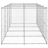 vidaXL Outdoor Dog Kennel Galvanised Steel 9.68 m²