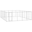 vidaXL Outdoor Dog Kennel Galvanised Steel 36.3 m²