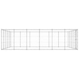 vidaXL Outdoor Dog Kennel Galvanised Steel 36.3 m²