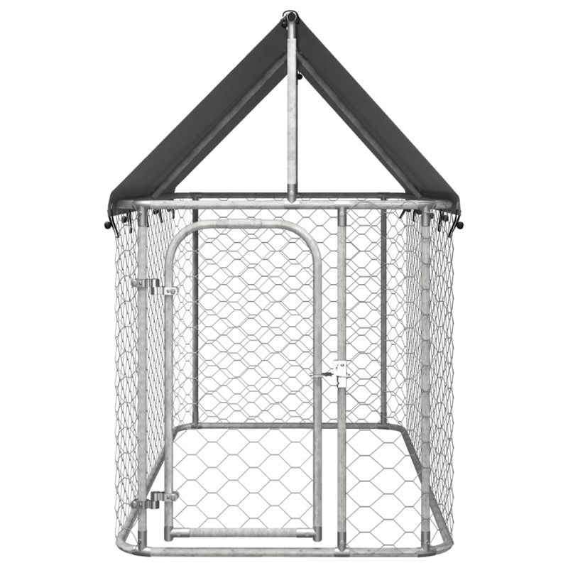 vidaXL Outdoor Dog Kennel with Roof 200x100x150 cm