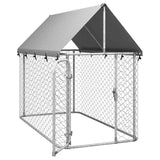 vidaXL Outdoor Dog Kennel with Roof 200x100x150 cm