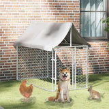 vidaXL Outdoor Dog Kennel with Roof 200x100x150 cm