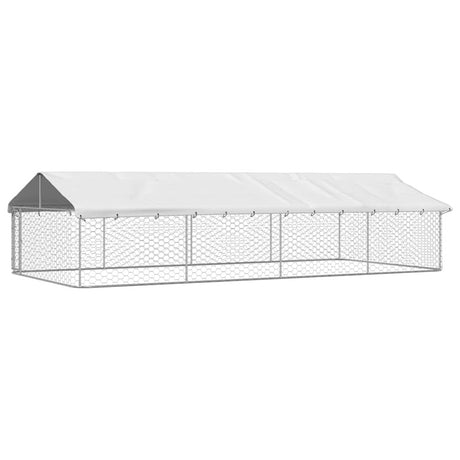 vidaXL Outdoor Dog Kennel with Roof 600x300x150 cm