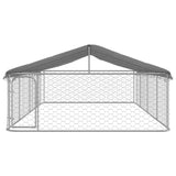 vidaXL Outdoor Dog Kennel with Roof 600x300x150 cm