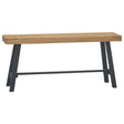 vidaXL Bench 110 cm Solid Wood Teak