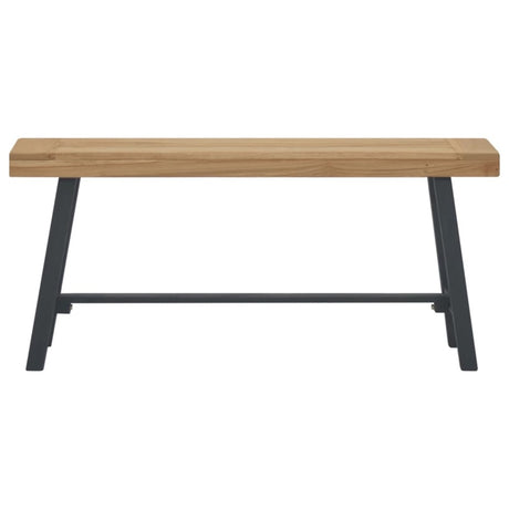 vidaXL Bench 110 cm Solid Wood Teak