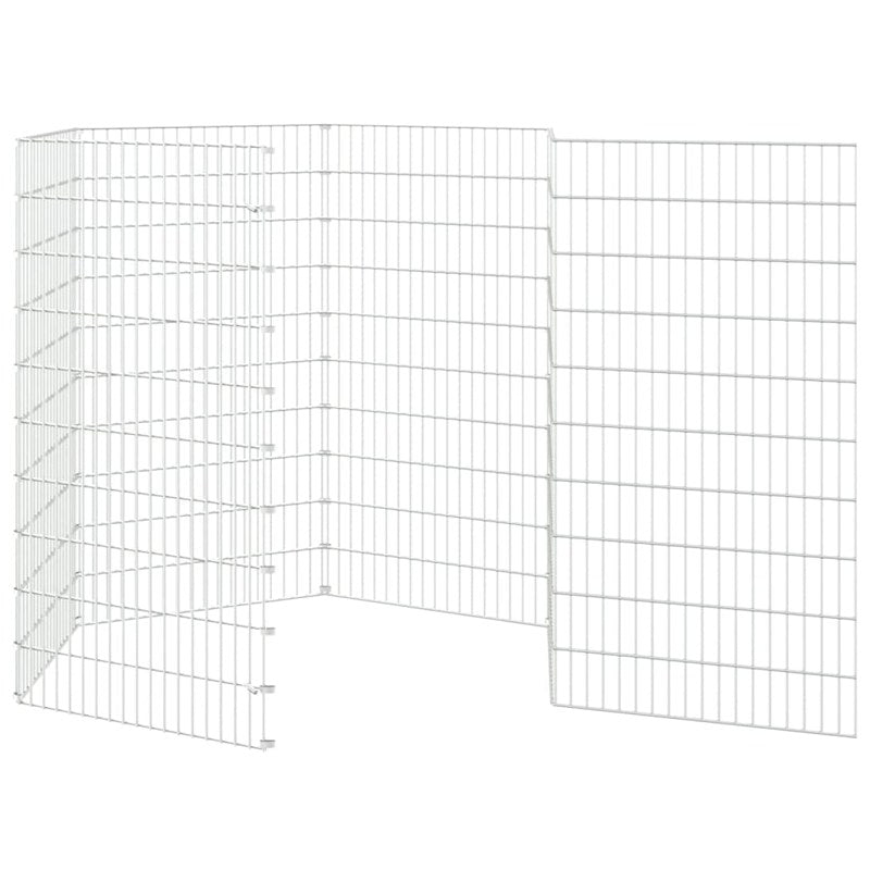 vidaXL Free Range Animal Enclosure 6-Panel 54x100 cm Galvanised Iron