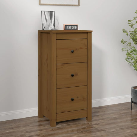 vidaXL Sideboard Honey Brown 40x35x80 cm Solid Wood Pine