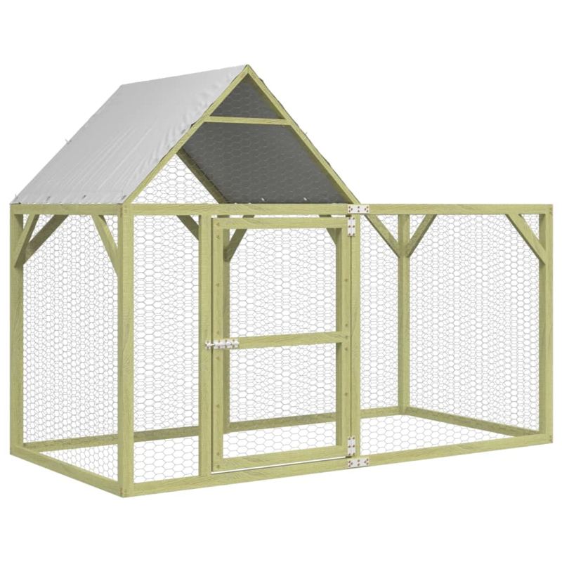 vidaXL Chicken Coop 200x100x150 cm Impregnated Solid Wood Pine