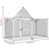 vidaXL Chicken Coop 200x100x150 cm Impregnated Solid Wood Pine