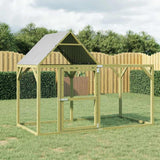 vidaXL Chicken Coop 200x100x150 cm Impregnated Solid Wood Pine