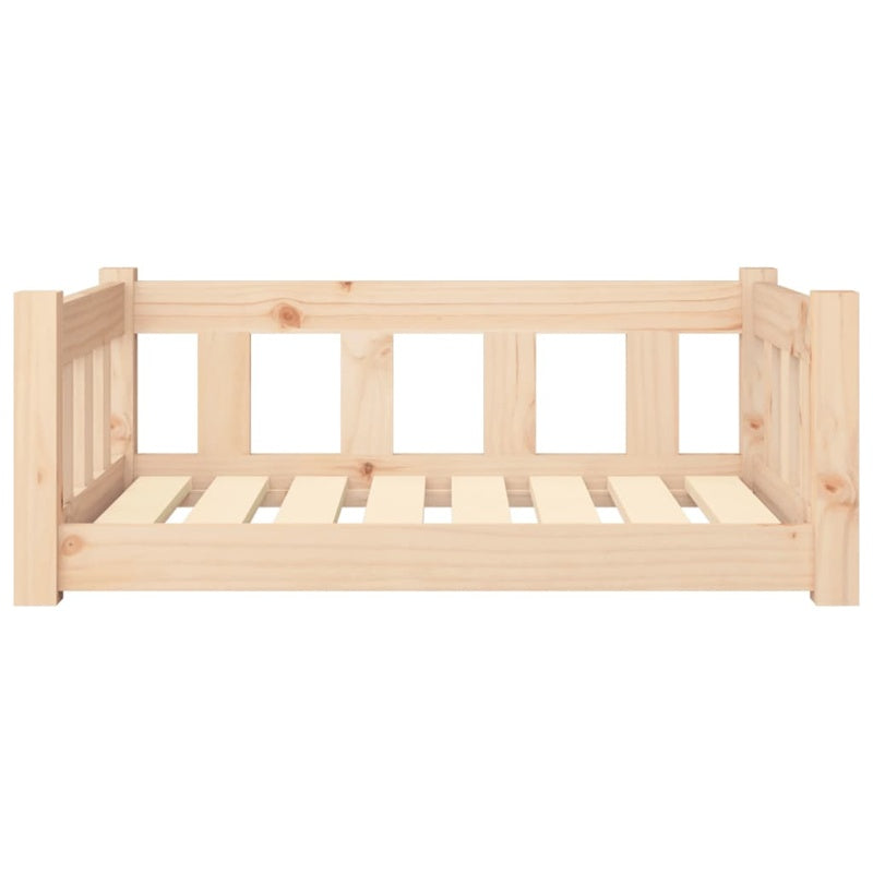 vidaXL Dog Bed 75.5x55.5x28 cm Solid Wood Pine