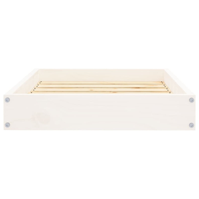 vidaXL Dog Bed White 61.5x49x9 cm Solid Wood Pine