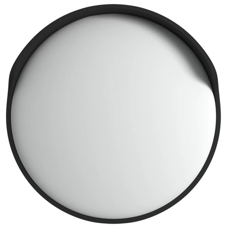 vidaXL Outdoor Convex Traffic Mirror Black Ø60 cm Polycarbonate