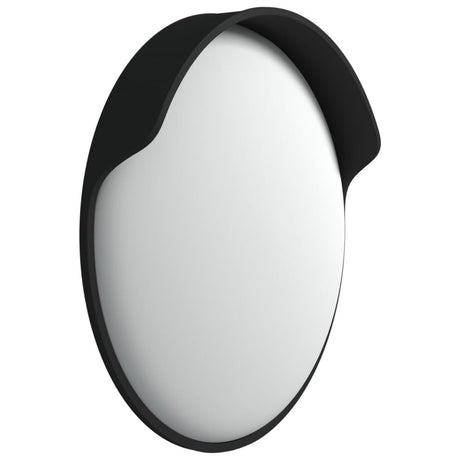 vidaXL Outdoor Convex Traffic Mirror Black Ø60 cm Polycarbonate