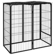 vidaXL Dog Playpen 6 Panels Black 50x100 cm Powder-coated Steel