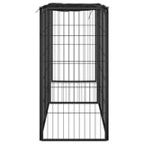 vidaXL Dog Playpen 6 Panels Black 50x100 cm Powder-coated Steel