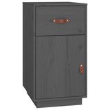 vidaXL Desk Cabinet Grey 40x50x75 cm Solid Wood Pine