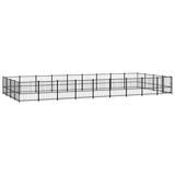 vidaXL Outdoor Dog Kennel Steel 33.87 m²