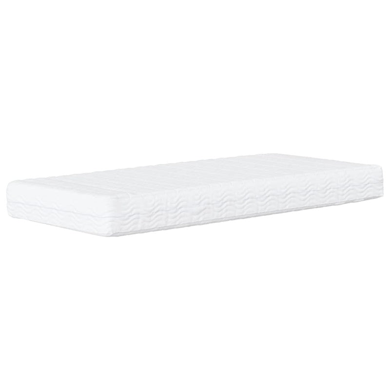 vidaXL Foam Mattress White 90x190 cm Hardness H2 H3