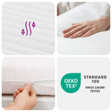 vidaXL Foam Mattress White 90x190 cm Hardness H2 H3