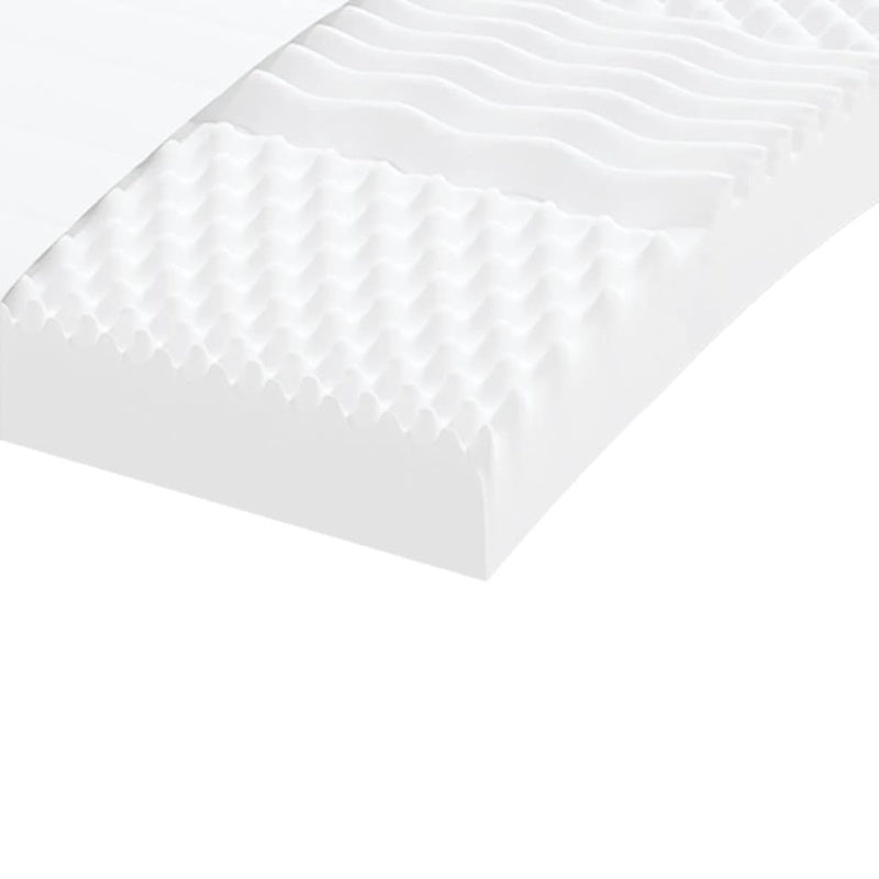 vidaXL Foam Mattress White 90x190 cm 7-Zone Hardness 20 ILD