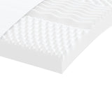 vidaXL Foam Mattresses 2 pcs White 90x190 cm 7-Zone Hardness 20 ILD