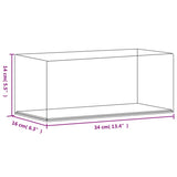 vidaXL Display Box Transparent 34x16x14 cm Acrylic