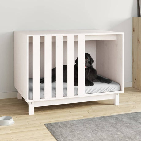 vidaXL Dog House White 90x60x67 cm Solid Wood Pine