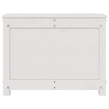 vidaXL Storage Box White 60x32x45.5 cm Solid Wood Pine