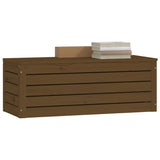 vidaXL Storage Box Honey Brown 89x36.5x33 cm Solid Wood Pine