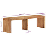 vidaXL Bench 160x38x45 cm Solid Wood Acacia