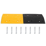 vidaXL Speed Hump 5 pcs Yellow&Black 97x32.5x4 cm Rubber