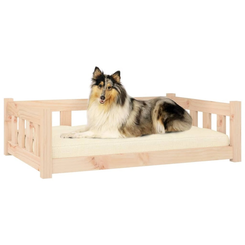 vidaXL Dog Bed 95.5x65.5x28 cm Solid Wood Pine