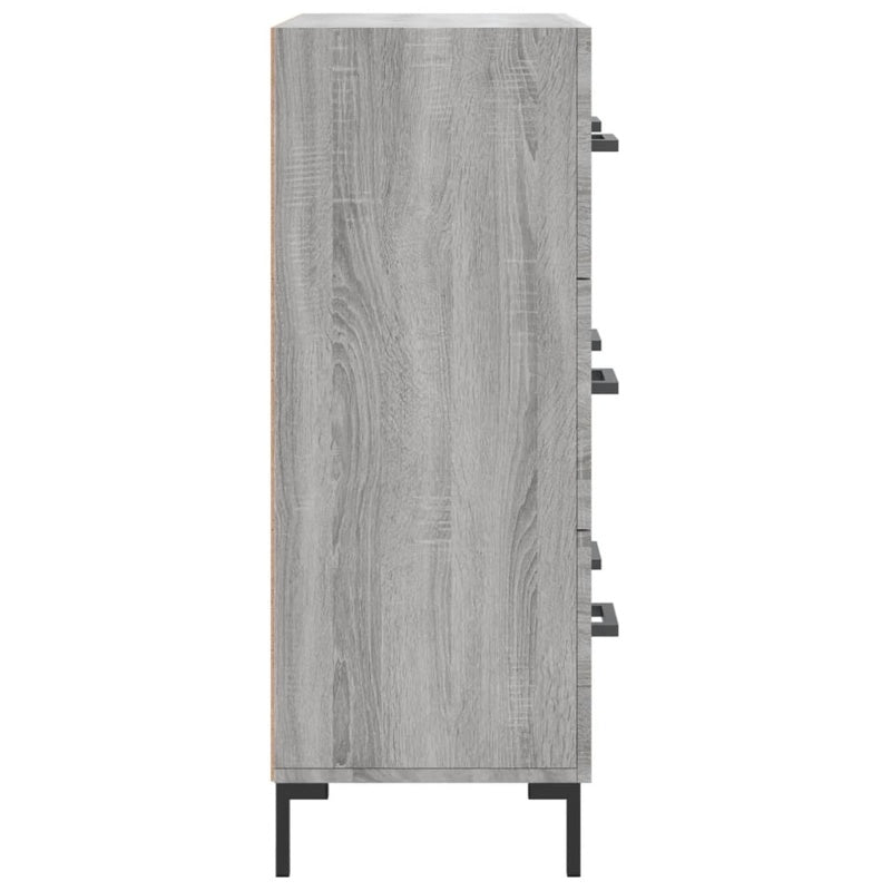 vidaXL Sideboard Grey Sonoma 69.5x34x90 cm Engineered Wood