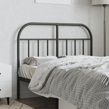 vidaXL Metal Headboard Black 120 cm