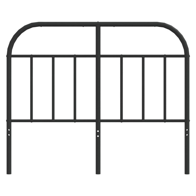 vidaXL Metal Headboard Black 120 cm